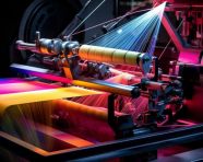 Machine in motion a long exposure, industrial machinery stock images ai, midjourney prompt ideas