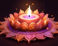 Colorful indian diya for diwali celebration, diwali festival stock image, diwali festival ai prompt