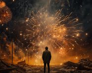 Fireworks are on the ground, diwali festival stock image, diwali festival ai prompt