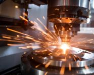 Cnc metalworking machine in action, industrial machinery stock images ai, midjourney prompt ideas