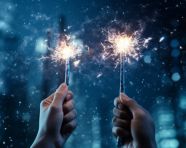 Large hands holding a sparkler, diwali festival stock image, diwali festival ai prompt