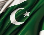 This picture of the pakistan flag shows the white and gold stars, pakistan independence day photos