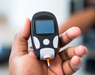 Diabetes patient testing blood sugar levels, diabetes concept