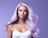 Healthy hair care routine at home, beautiful girl with long hair