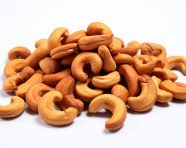 Cashews are on a white background, cashew image