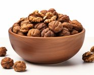 Walnuts isolated on white, walnuts image