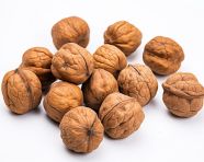 Walnuts in high contrast, walnuts image