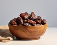 Dates on a white background, sweet dates image