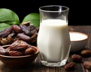 Dates and milk, sweet dates image
