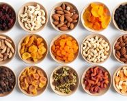 Different types of nuts, dry fruits mix image