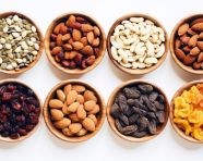 A mouthwatering display of nuts, dry fruits mix image