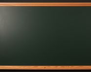 Blank chalkboard with wooden frame. can add your own text on space.