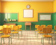 Empty interior of classic, back to school stock images ai, back to school ai prompts