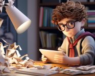 Child learning at home, back to school stock images ai, back to school ai prompts