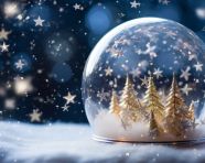 A winter wonderland in a bottle, christmas stock image ai, christmas stock photos ai