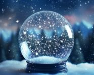 A winter dream in a bottle, christmas stock image ai, christmas stock photos ai