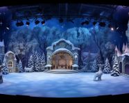 A panoramic view of the nutcracker ballet stage, christmas stock image ai, christmas stock photos ai