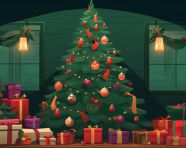 Winter night in the mountains, christmas stock image ai, christmas stock photos ai