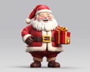 Santa claus delivering presents, christmas stock image ai, christmas stock photos ai
