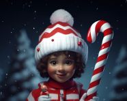 3d illustration of boy building a snowman, christmas stock image ai, christmas stock photos ai