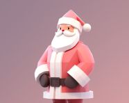 3d model of santa claus, christmas stock image ai, christmas stock photos ai