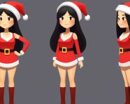 3d santa claus dancing with confetti and presents, christmas stock image ai, christmas stock photos ai