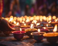 Candles bring hope to a darkened world, diwali festival stock image, diwali festival ai prompt