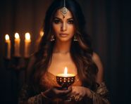 A candlelit celebration of culture, diwali festival stock image, diwali festival ai prompt