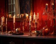 Chic table setting for a special occasion, diwali festival stock image, diwali festival ai prompt