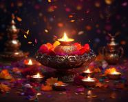 A glow with the light of tradition, diwali festival stock image, diwali festival ai prompt