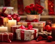 Wooden boxes and candles for a romantic getaway, diwali festival stock image, diwali festival ai prompt