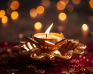 A simple diya celebrates tradition and culture, diwali festival stock image, diwali festival ai prompt