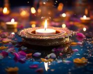 A candle in the darkness, diwali festival stock image, diwali festival ai prompt