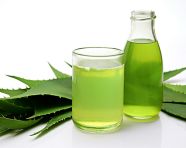 Fresh aloe vera juice with leaves, alovera leaf image