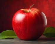 Red organic apple skin close up, apple fruit image hd