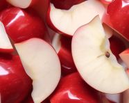 A close up of some apple pieces, apple fruit image hd