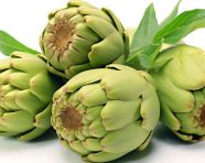 Fresh artichoke isolated on white, artichoke image