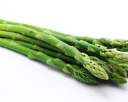 Asparagus photo on white background, asparagus image