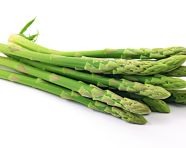 Green asparagus spears isolated on white, asparagus image