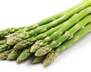 Asparagus bundle in the white background, asparagus image