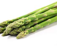 Fresh asparagus spears on white background, asparagus image