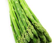 Isolated asparagus on white, asparagus image