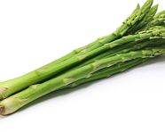 Fresh asparagus spear isolated on white background, asparagus image