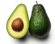 Half avocados on white, avocado image stock photo