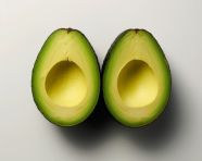 Healthy avocado on white background, avocado image stock photo