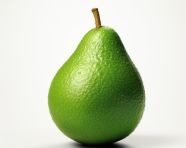 Avocado on white white surface, avocado image stock photo