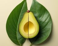 Avocado halved in half, avocado image stock photo