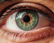 Close up of eyes of the man with a mustache, men eyes close up image