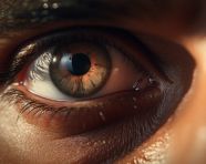 Close up of man's hand, men eyes close up image