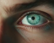 A close up of a man with blue eyes, men eyes close up image